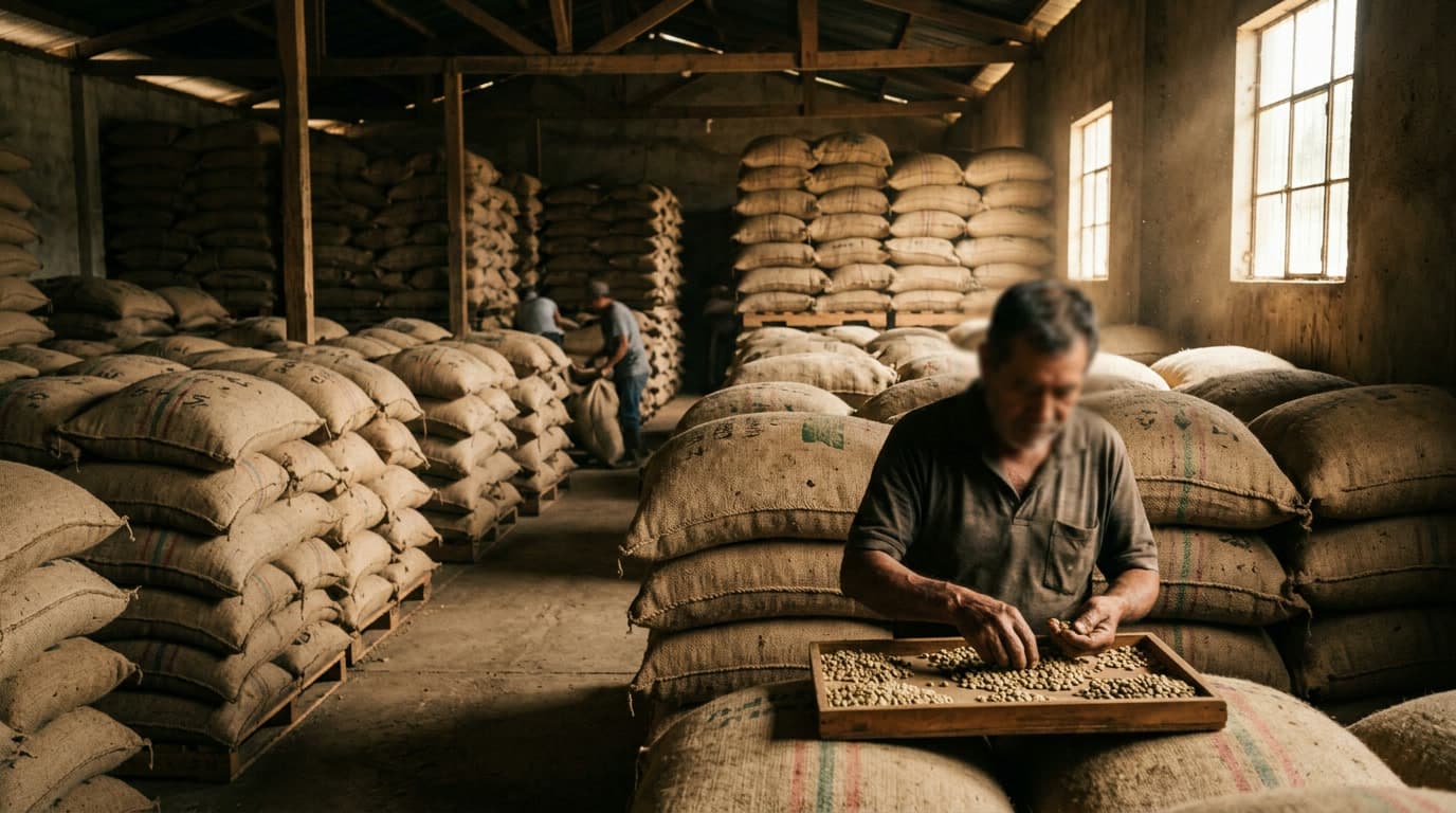 La consolidación — Reunimos lotes de muchas manos en volúmenes parejos, con trazabilidad de origen.